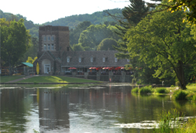 The Boathouse at North Park overlooking the lake